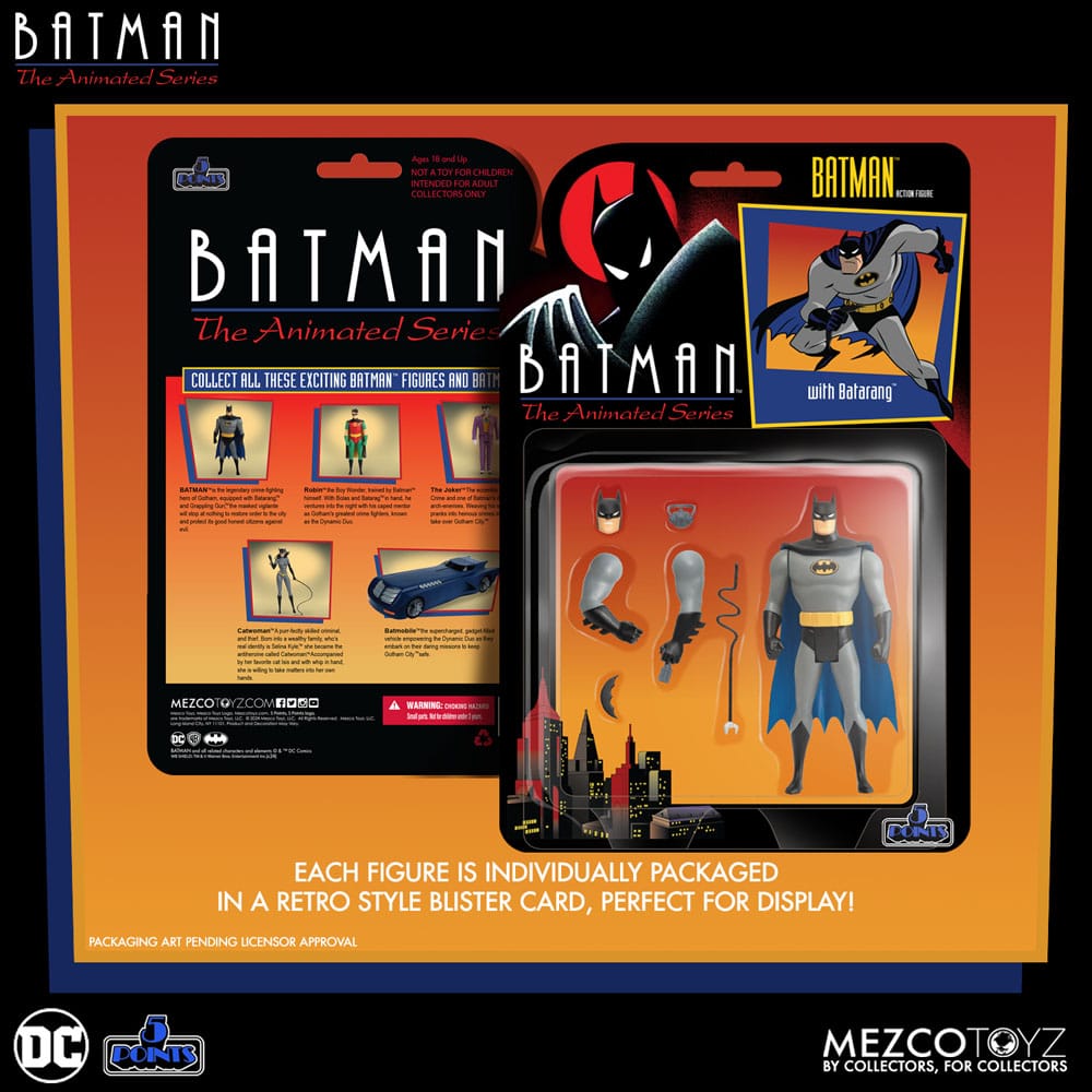 DC Comics 5 Points Actionfiguren Batman: The Animated 9 cm
