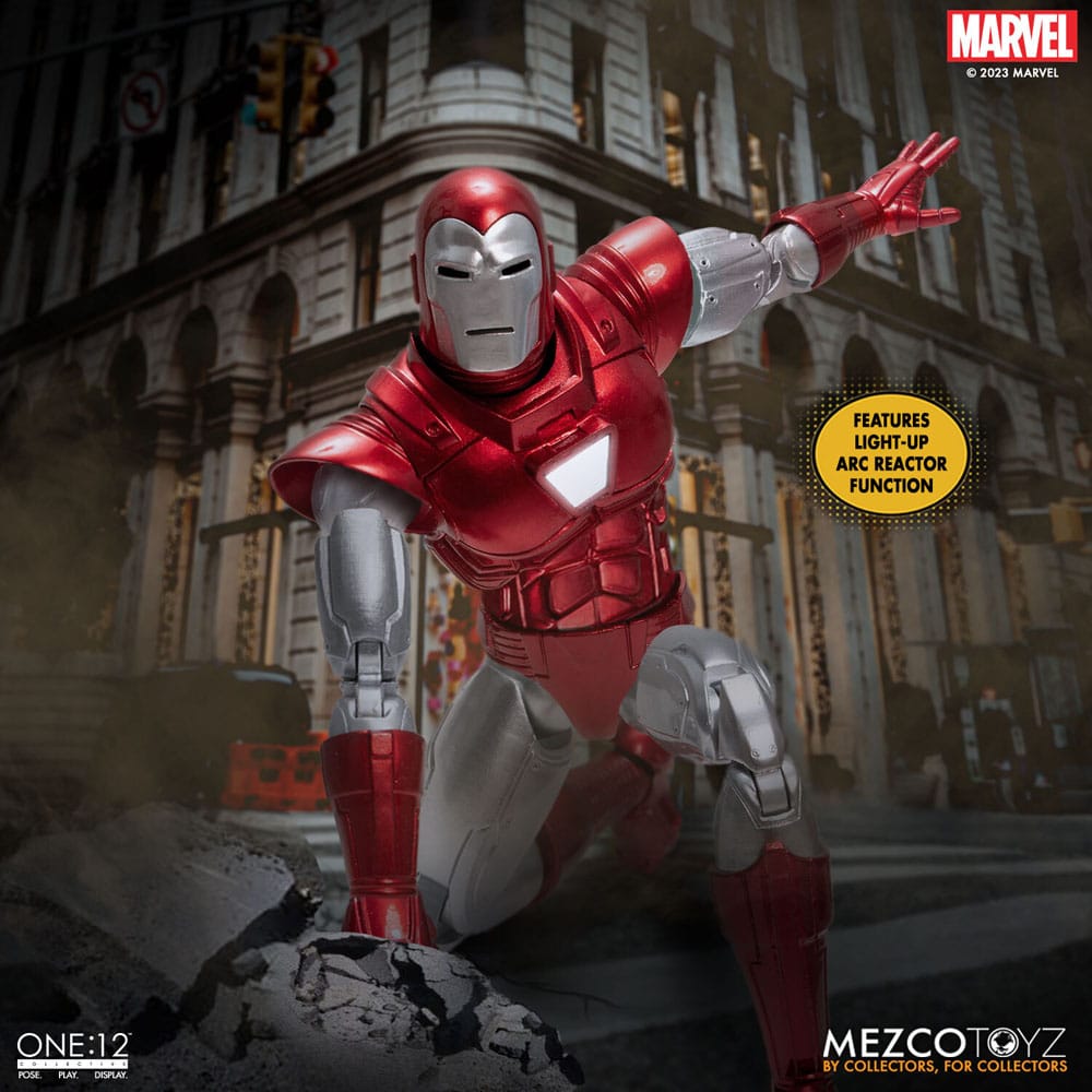 Marvel Actionfigur 1/12 Iron Man (Silver Centurion Edition) 16 cm