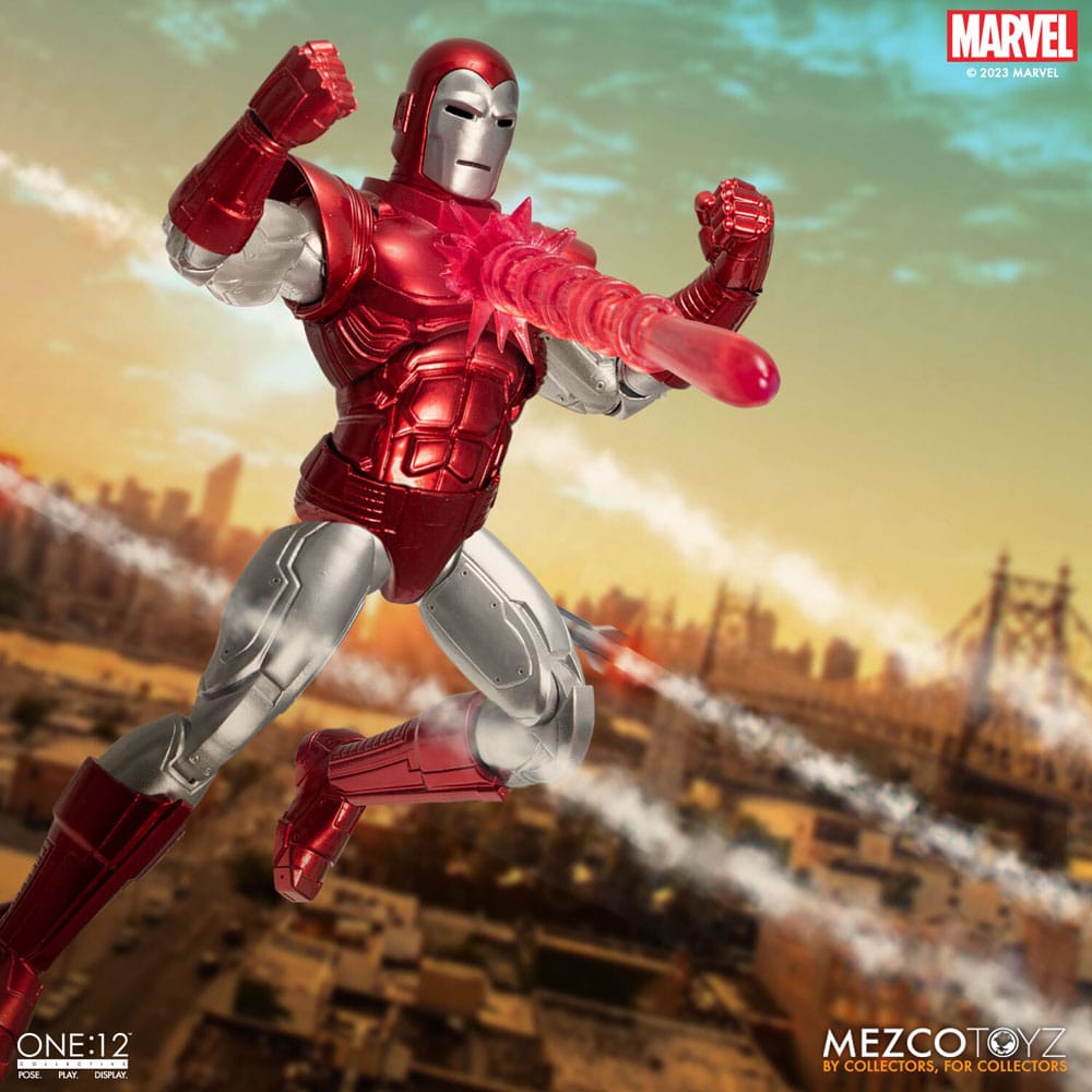 Marvel Actionfigur 1/12 Iron Man (Silver Centurion Edition) 16 cm