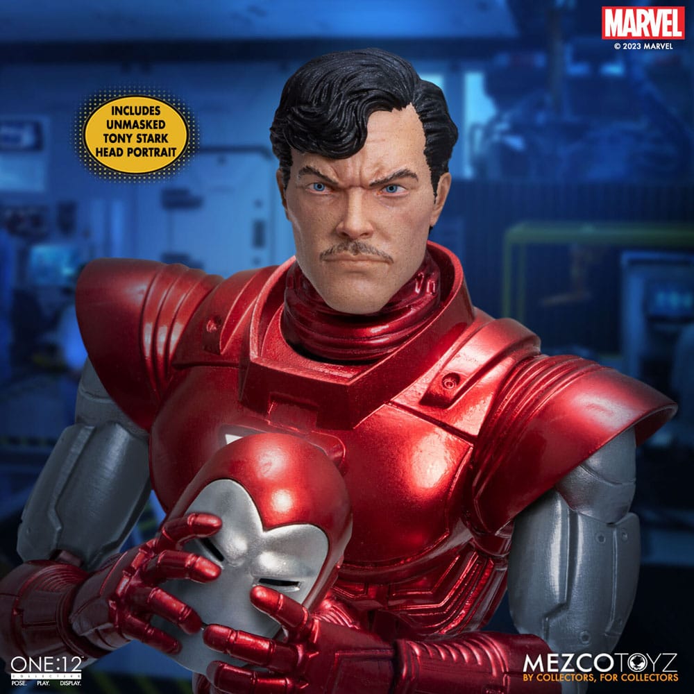 Marvel Actionfigur 1/12 Iron Man (Silver Centurion Edition) 16 cm