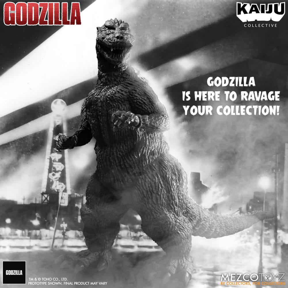 Godzilla (1954) Kaiju Collective Actionfigur Godzilla - Black & White Edition 20 cm
