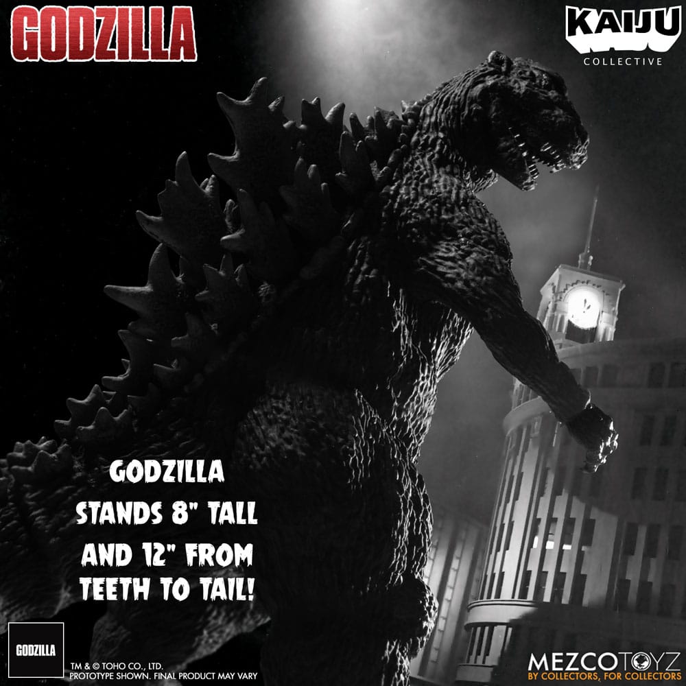 Godzilla (1954) Kaiju Collective Actionfigur Godzilla - Black & White Edition 20 cm