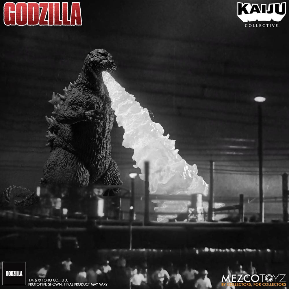 Godzilla (1954) Kaiju Collective Actionfigur Godzilla - Black & White Edition 20 cm