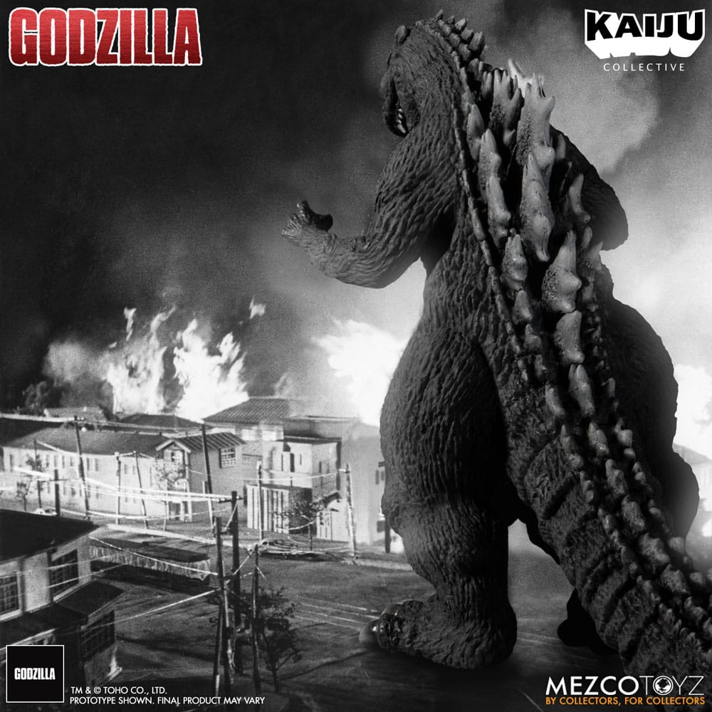 Godzilla (1954) Kaiju Collective Actionfigur Godzilla - Black & White Edition 20 cm