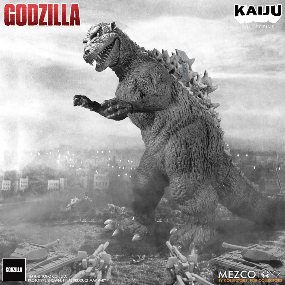 Godzilla (1954) Kaiju Collective Actionfigur Godzilla - Black & White Edition 20 cm