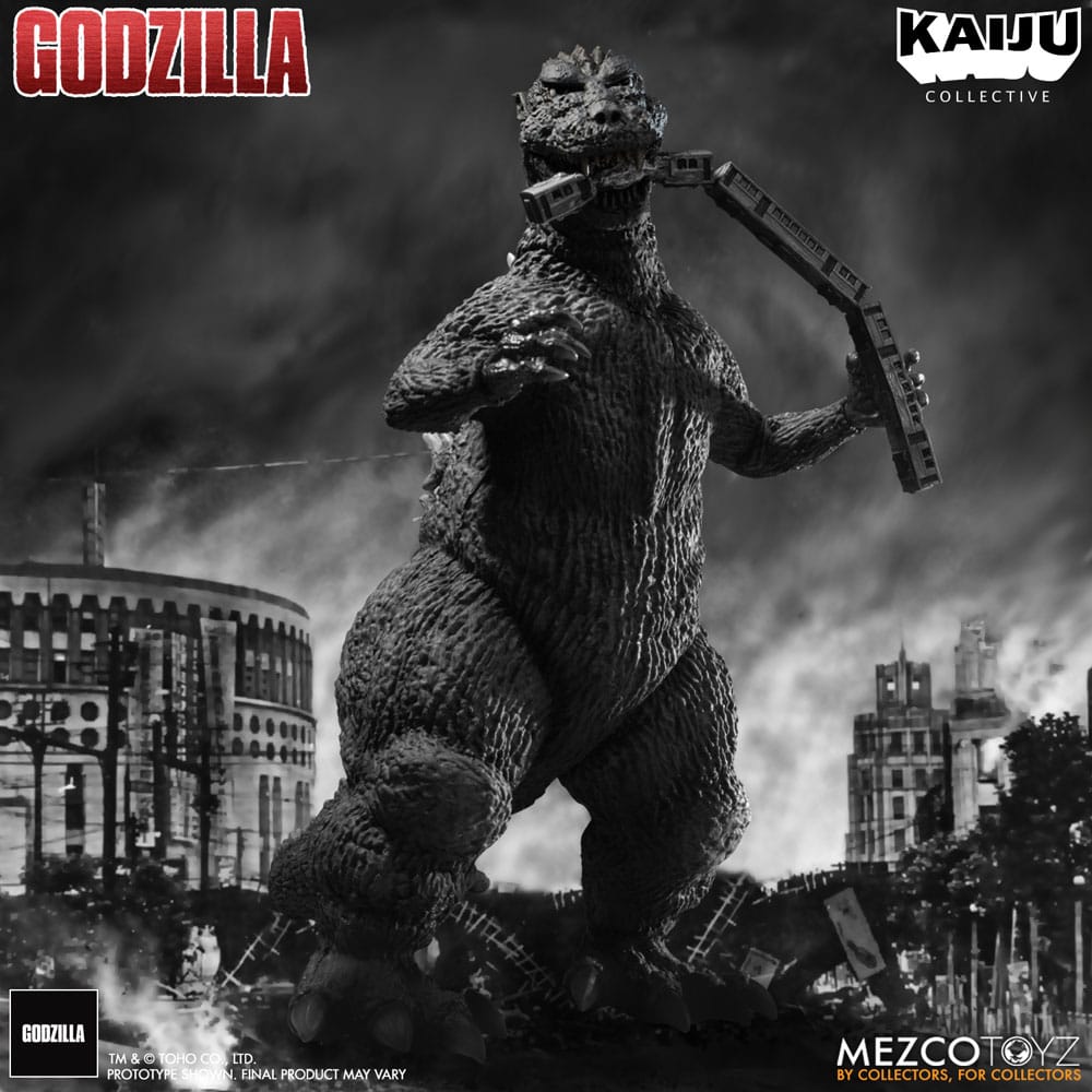 Godzilla (1954) Kaiju Collective Actionfigur Godzilla - Black & White Edition 20 cm