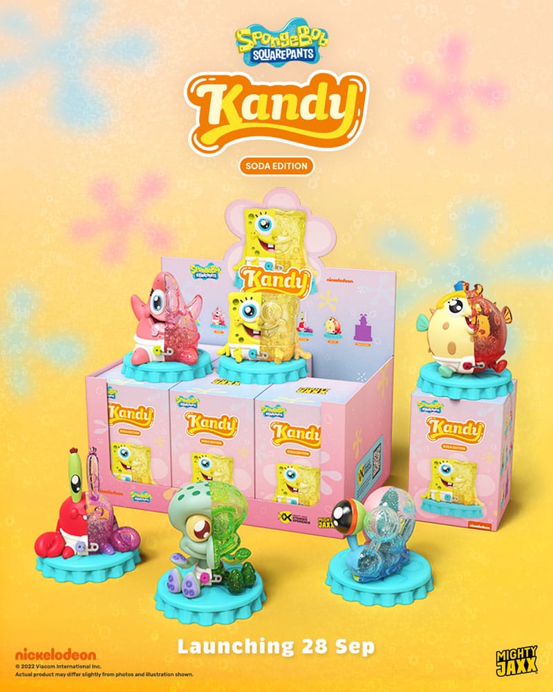 Spongebob Schwammkopf Blind Box Kandy x Jason Freeny Collection Spongebob (Soda Edition) Display (6)