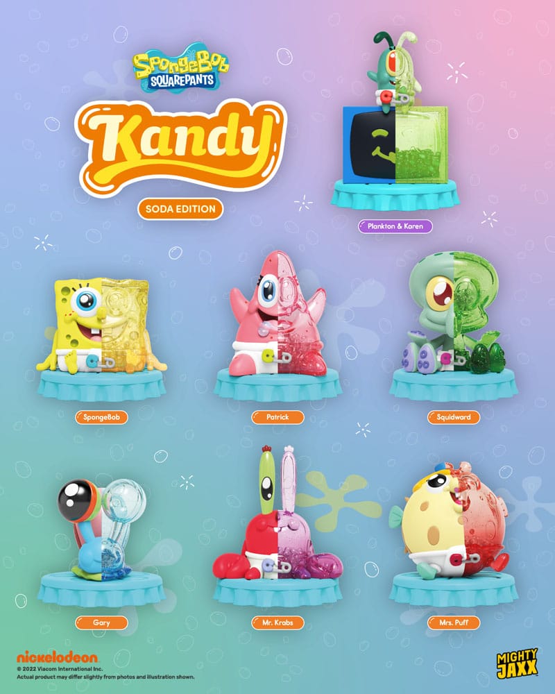Spongebob Schwammkopf Blind Box Kandy x Jason Freeny Collection Spongebob (Soda Edition) Display (6)