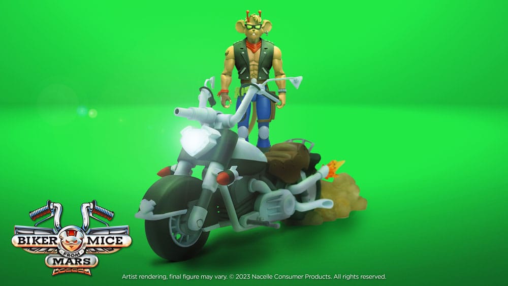 Biker Mice From Mars Fahrzeug Throttle's Martian Monster Bike 23 cm