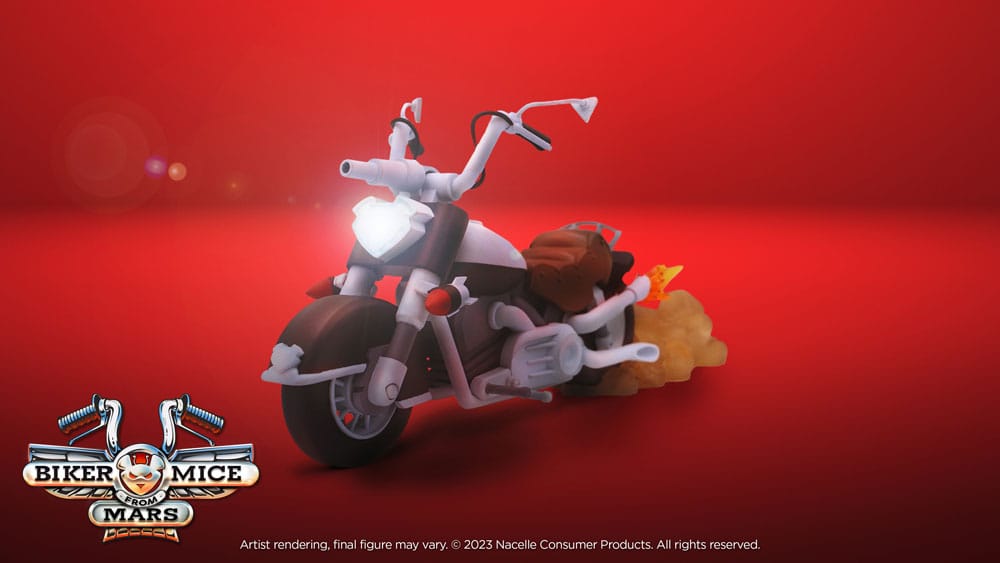 Biker Mice From Mars Fahrzeug Throttle's Martian Monster Bike 23 cm