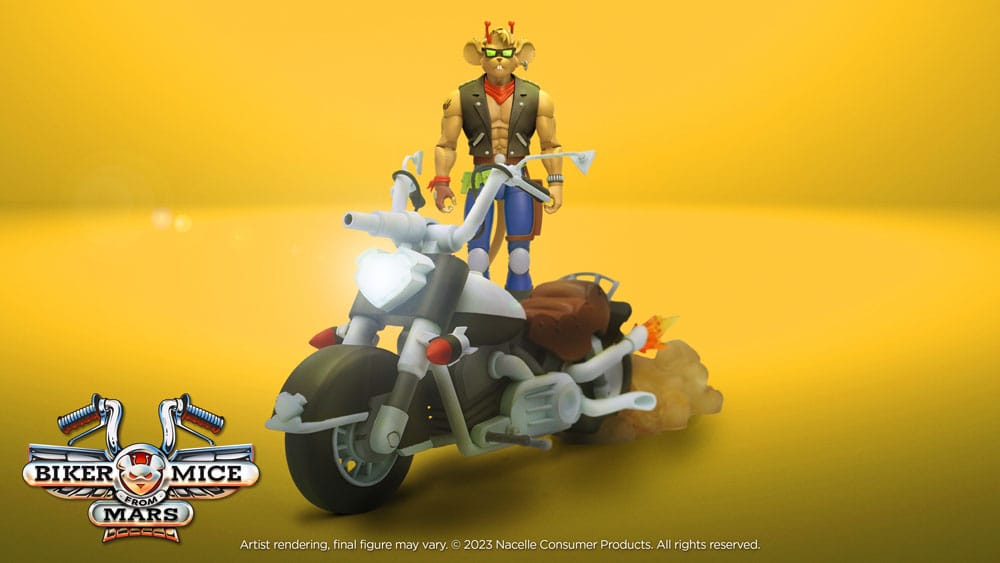 Biker Mice From Mars Fahrzeug Throttle's Martian Monster Bike 23 cm