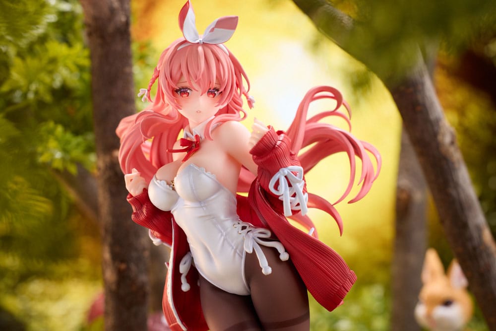 Original Character PVC Statue 1/7 White Rabbit Illustrated by Rosuuri Deluxe Version 24 cm