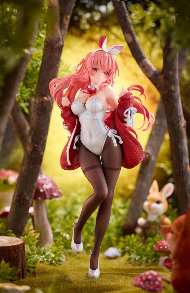 Original Character PVC Statue 1/7 White Rabbit Illustrated by Rosuuri Deluxe Version 24 cm
