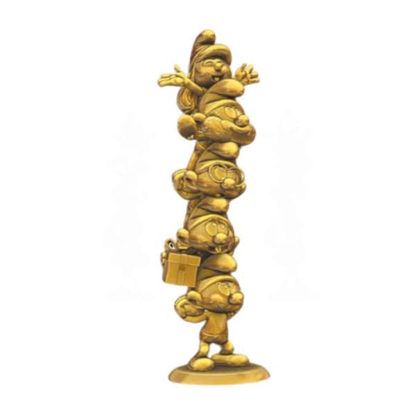 Die Schlümpfe Resin Statue Schlumpfsäule Gold Limited Edition 50 cm