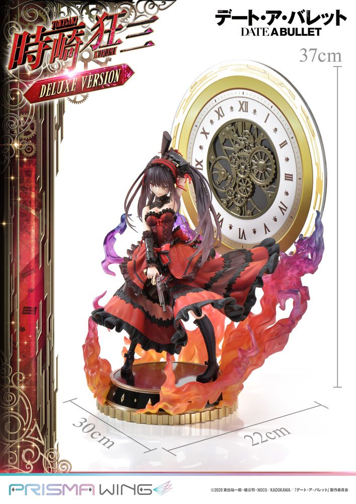 Date A Live Fragment: Date A Bullet Prisma Wing PVC Statue 1/7 Kurumi Tokisaki Deluxe Version 37 cm