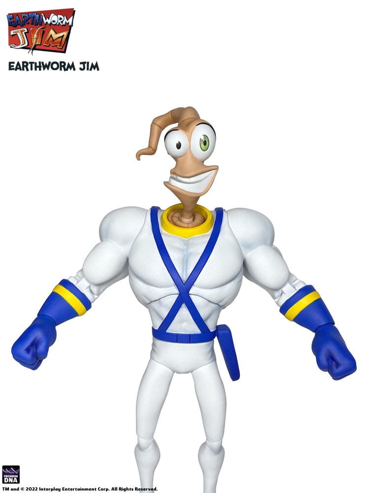 Earthworm Jim Zubehör-Set Wave 1: Worm Body & Jim Heads Accessory Pack