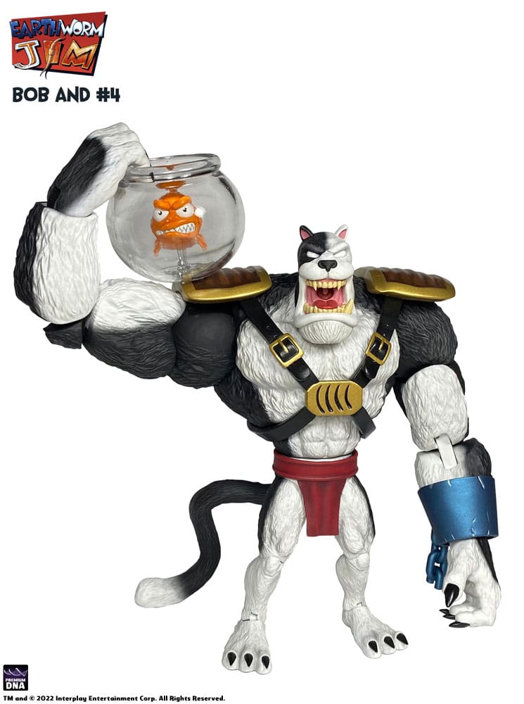 Earthworm Jim Actionfigur Wave 1: Bob the Killer Goldfish & #4 15 cm