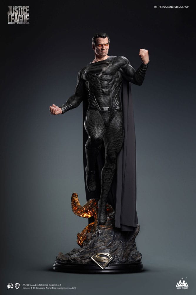 DC Comics Statue 1/3 Superman Black Suit Version Special Edition 80 cm
