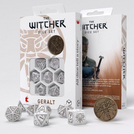The Witcher Würfel Set Geralt The White Wolf (7)