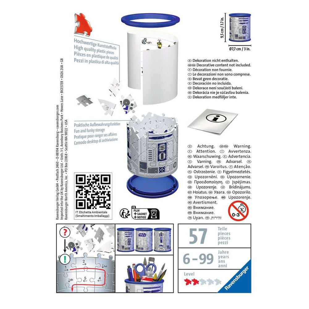 Star Wars 3D Puzzle Utensilo Stiftehalter R2-D2 (57 Teile)
