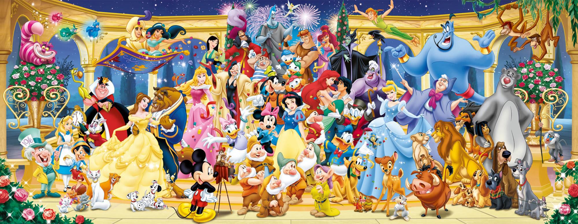 Disney Panorama Puzzle Gruppenfoto (1000 Teile)