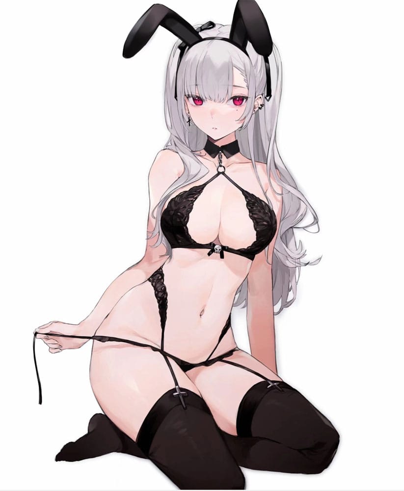 Original Character Statue 1/7 Black Bunny Girl Tana 23 cm