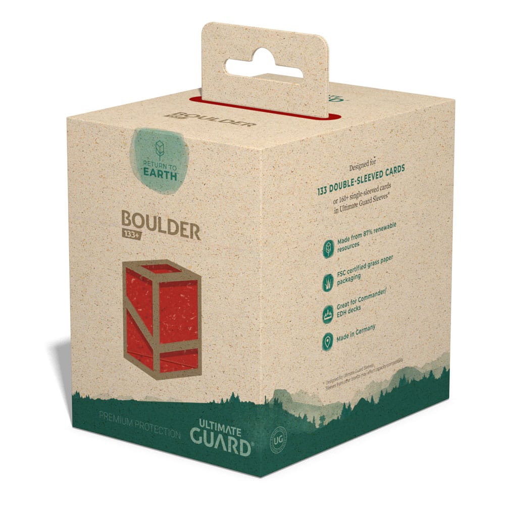 Ultimate Guard Return To Earth Boulder Deck Case 133+ Standardgröße Rot