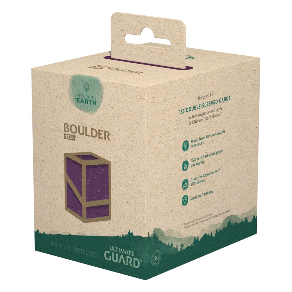 Ultimate Guard Return To Earth Boulder Deck Case 133+ Standardgröße Violett