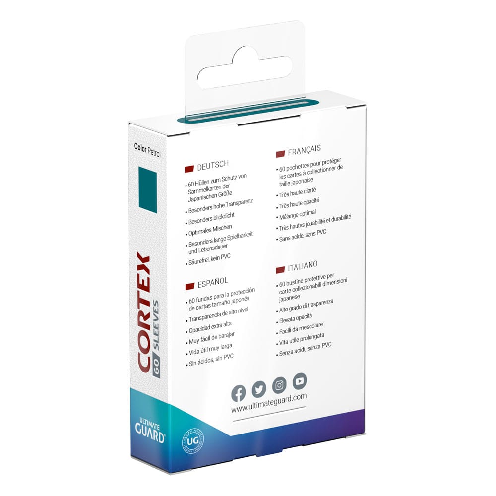 Ultimate Guard Cortex Sleeves Japanese Size Petrol (60)