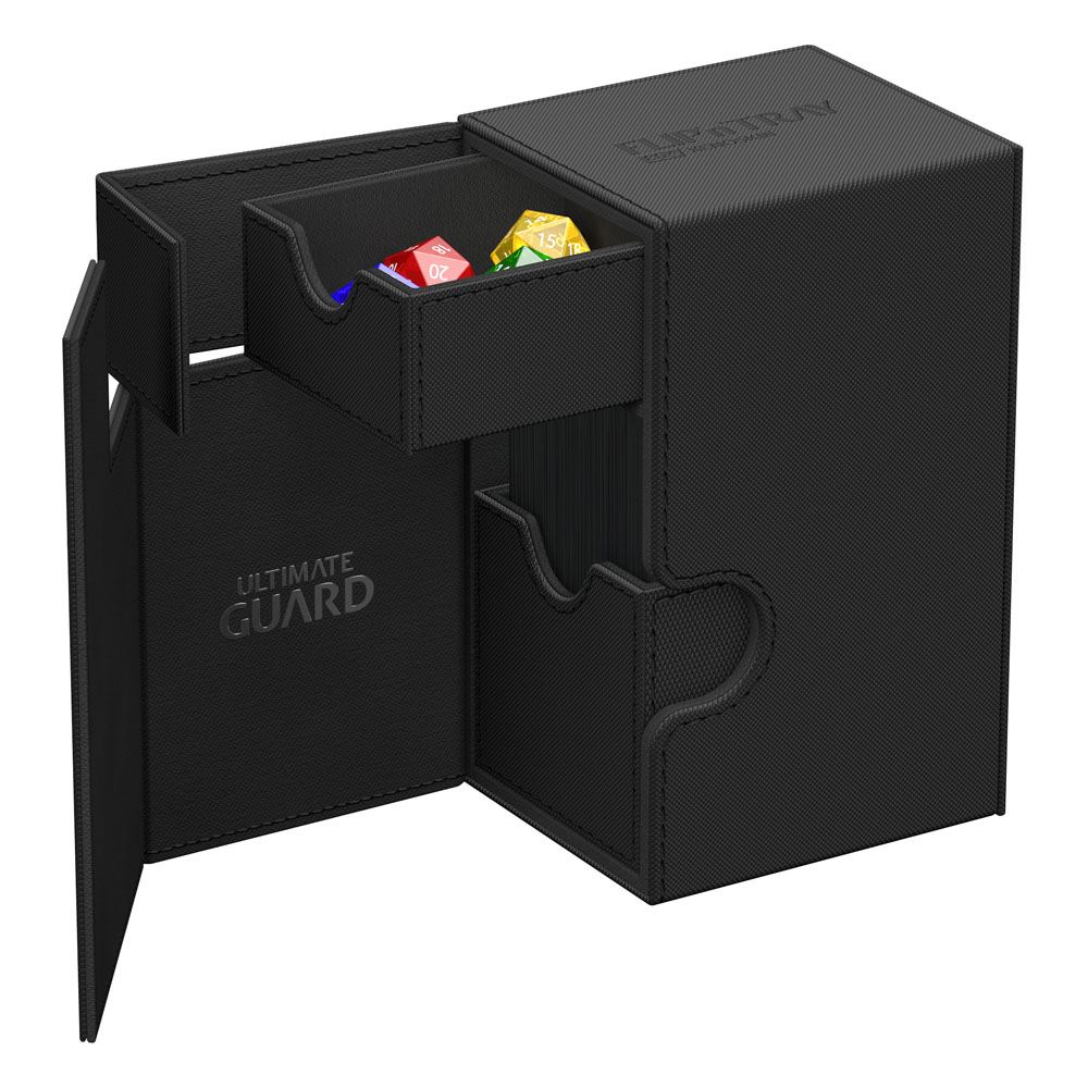 Ultimate Guard Flip`n`Tray 80+ XenoSkin Monocolor Schwarz