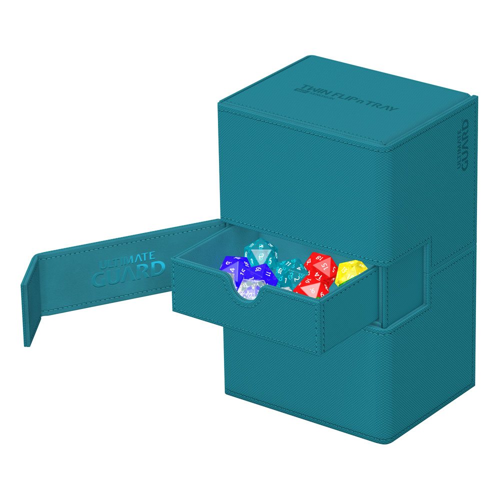 Ultimate Guard Twin Flip`n`Tray 160+ XenoSkin Monocolor Petrolblau