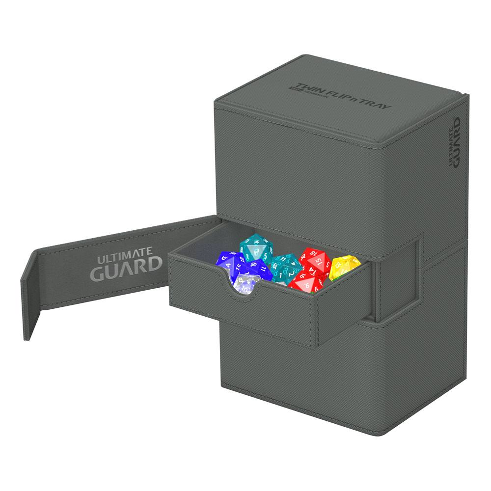 Ultimate Guard Twin Flip`n`Tray 160+ XenoSkin Monocolor Grau