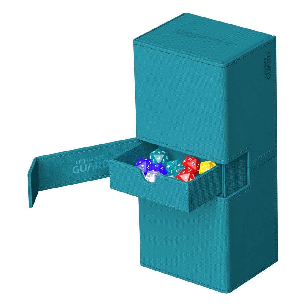 Ultimate Guard Twin Flip`n`Tray 266+ Xenoskin Petrolblau