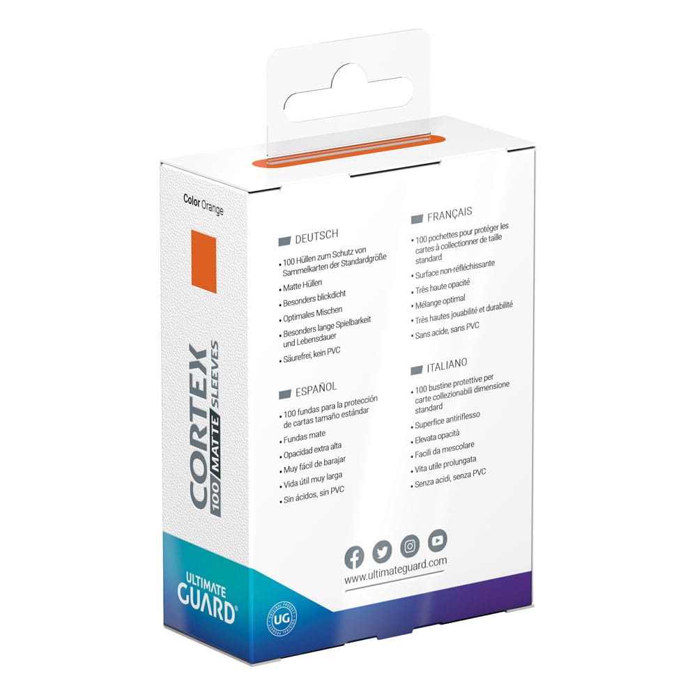 Ultimate Guard Cortex Sleeves Standardgröße Matt-Orange (100)
