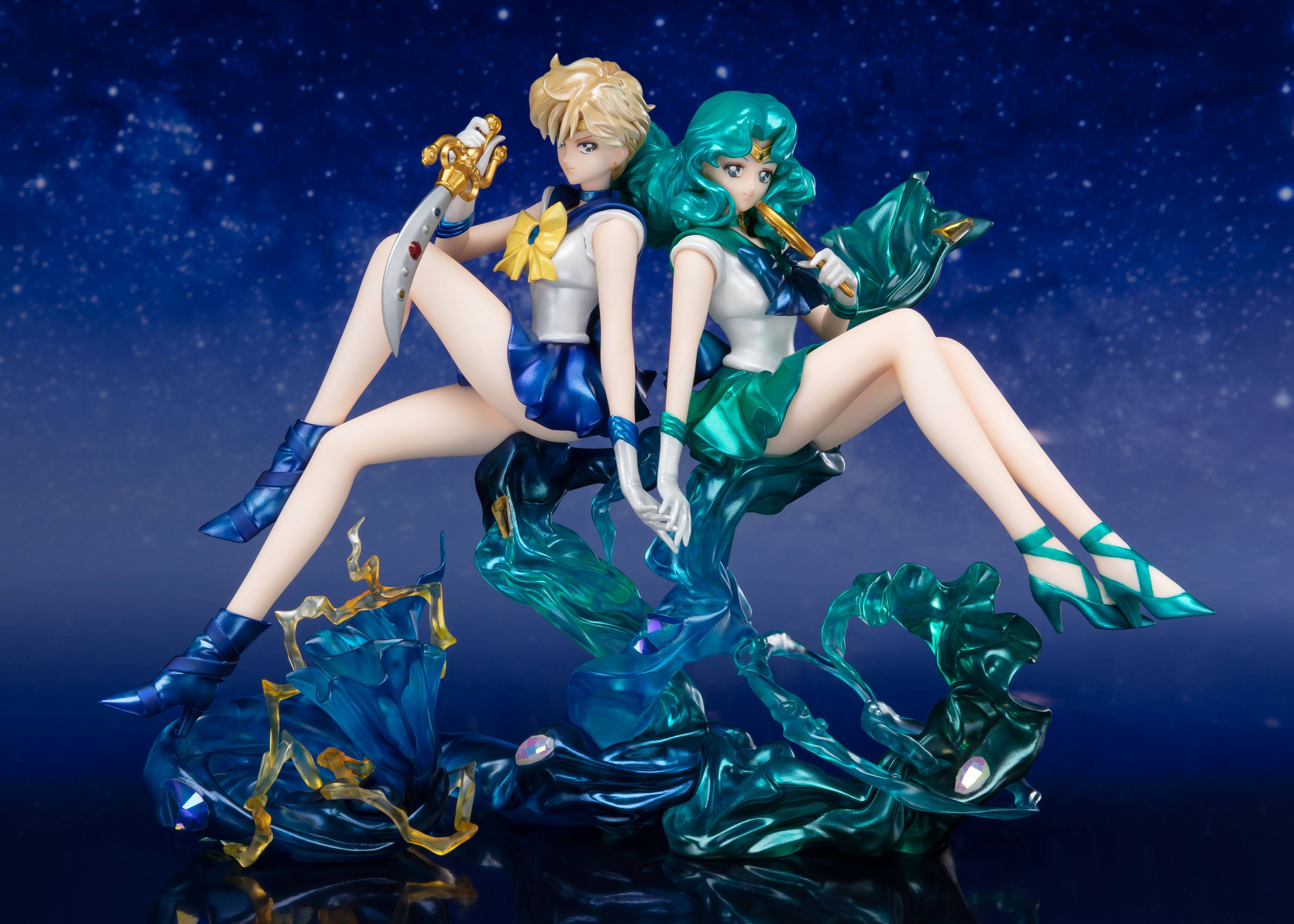 Sailor Moon FiguartsZERO Chouette PVC Statue Sailor Neptun Tamashii Web Exclusive - Set