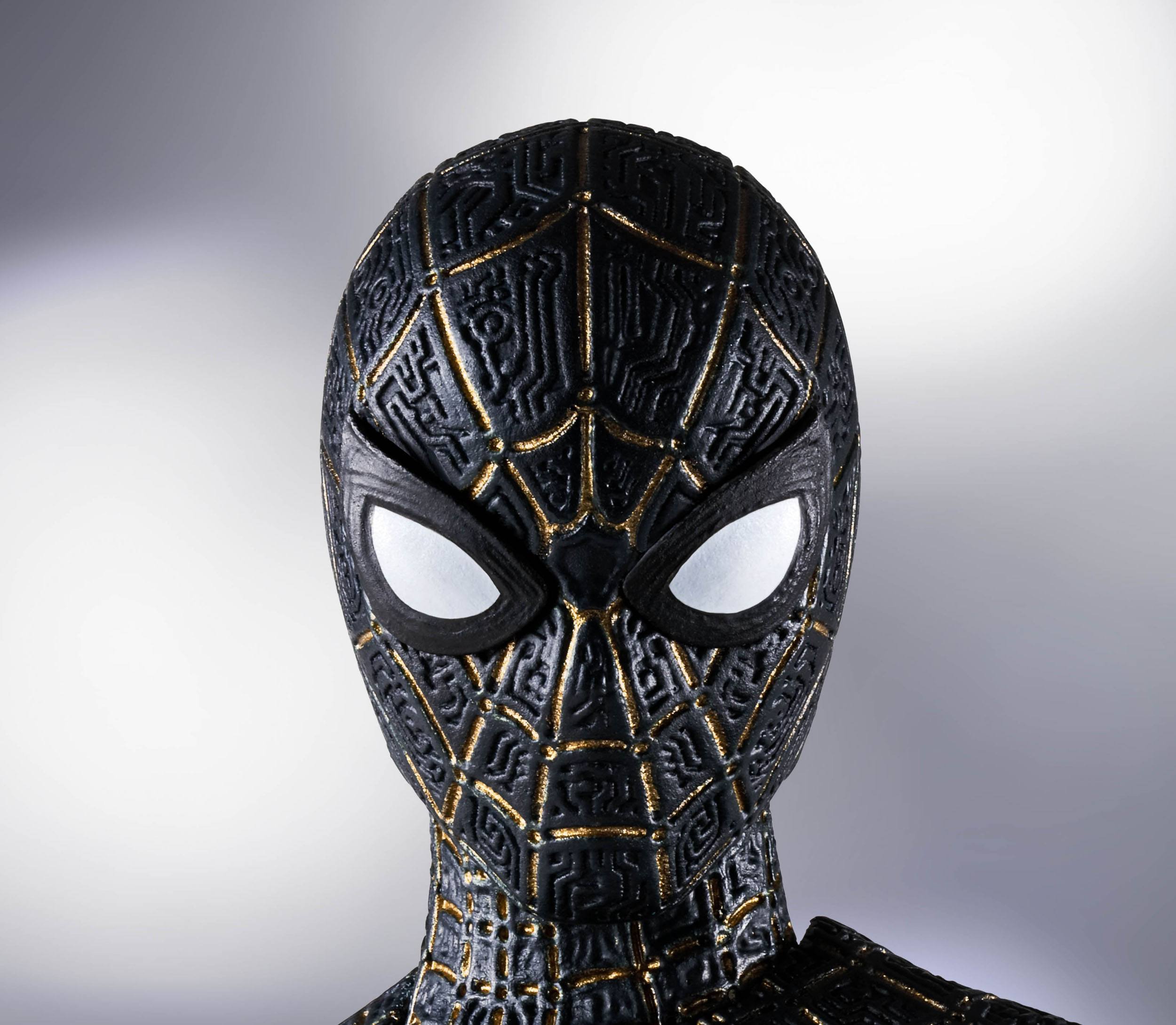 Spider-Man: No Way Home S.H. Figuarts Actionfigur Spider-Man Black & Gold Suit (Special Set) 15 cm