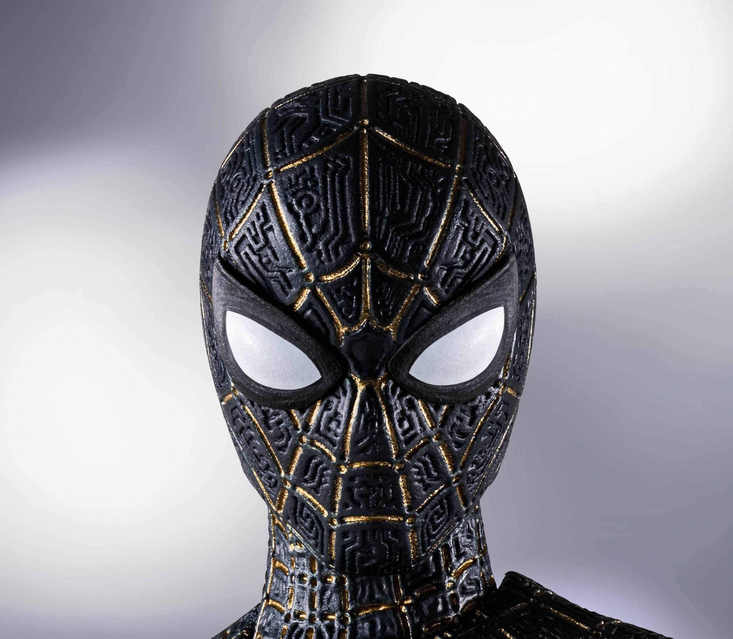 Spider-Man: No Way Home S.H. Figuarts Actionfigur Spider-Man Black & Gold Suit (Special Set) 15 cm