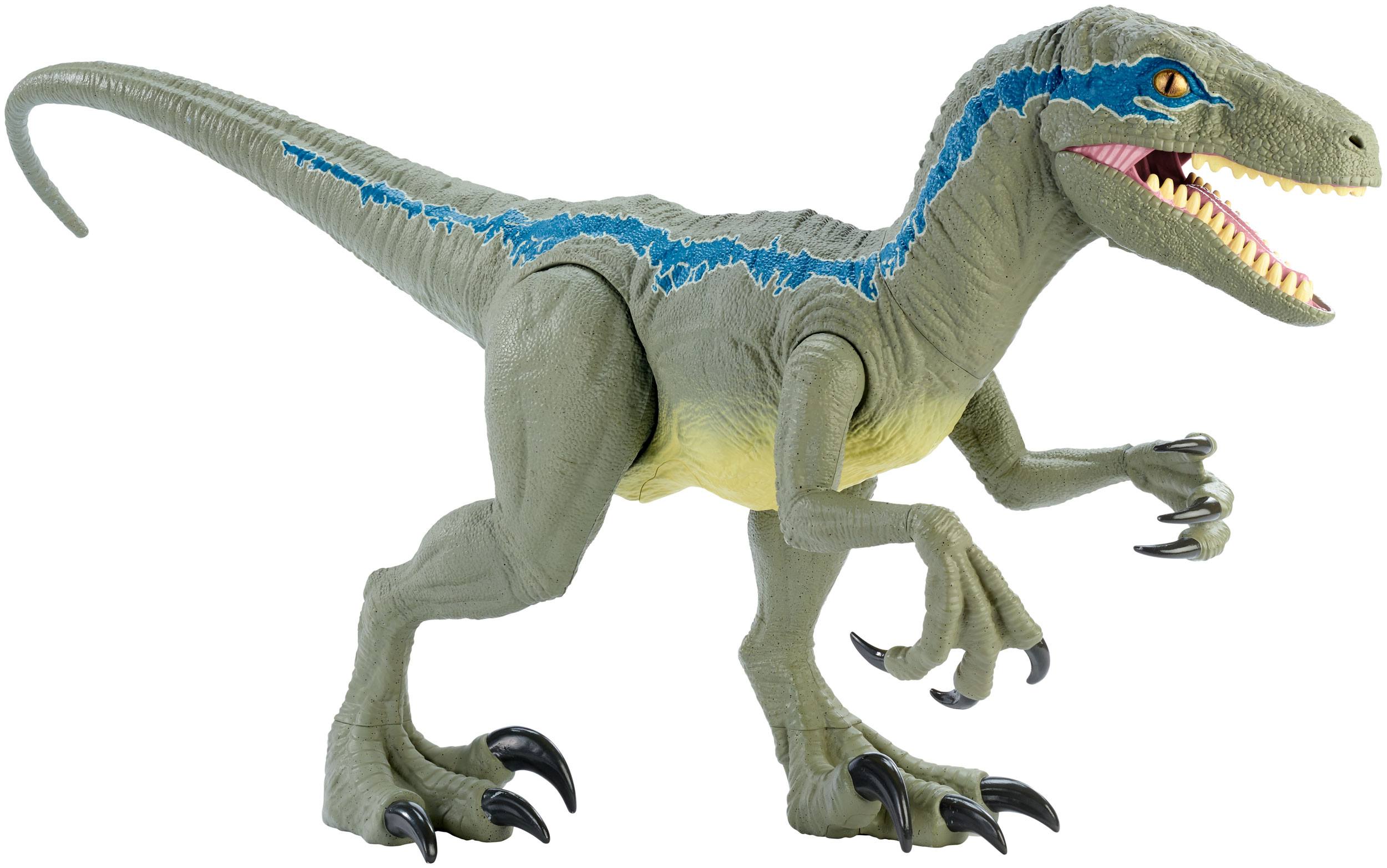 Jurassic World Dino Rivals Actionfigur Super Colossal Velociraptor Blue 45 cm