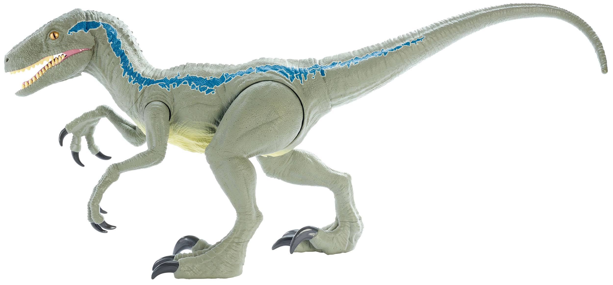 Jurassic World Dino Rivals Actionfigur Super Colossal Velociraptor Blue 45 cm
