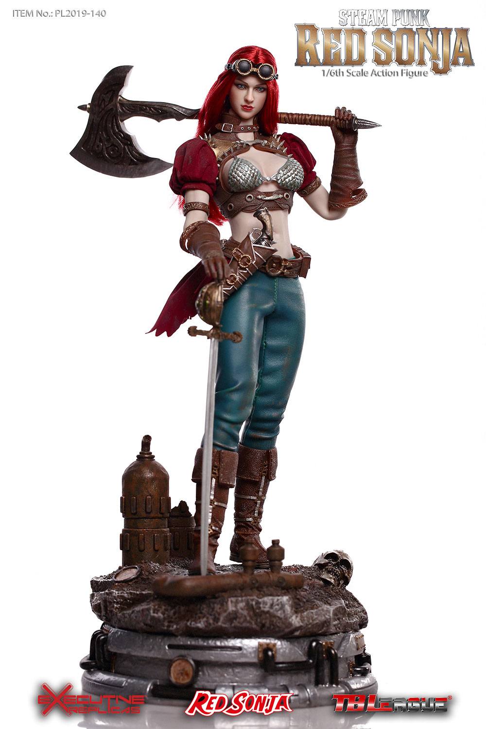 Red Sonja Actionfigur 1/6 Steampunk Red Sonja Deluxe Version 29 cm