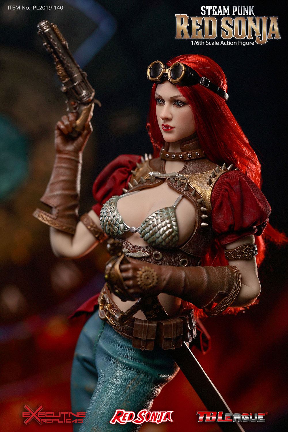 Red Sonja Actionfigur 1/6 Steampunk Red Sonja Deluxe Version 29 cm