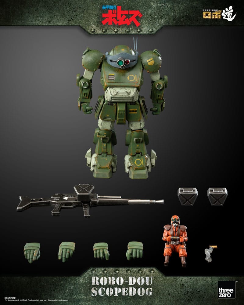 Armored Trooper Votoms Robo-Dou Actionfigur Scopedog 15 cm