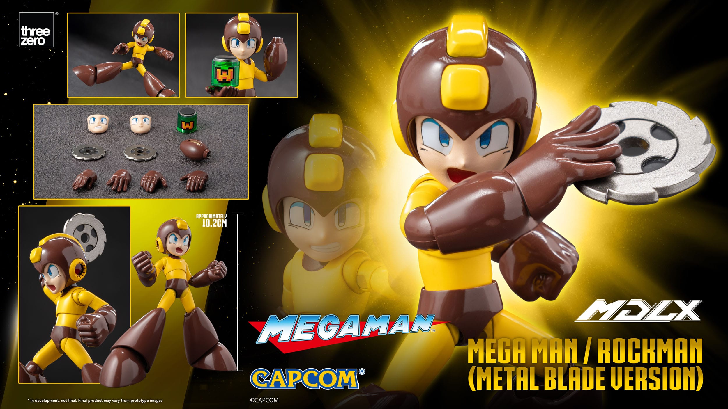 Mega Man MDLX Actionfigur Mega Man / Rockman (Metal Blade Version) 10 cm    