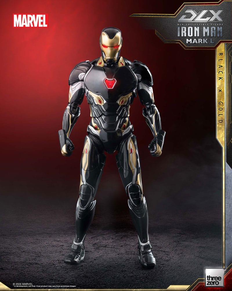 Infinity Saga DLX Actionfigur 1/12 Iron Man Mark 50 (Black X Gold) 17 cm