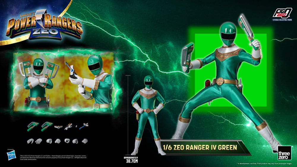 Power Rangers Zeo FigZero Actionfigur 1/6 Ranger IV Green 30 cm