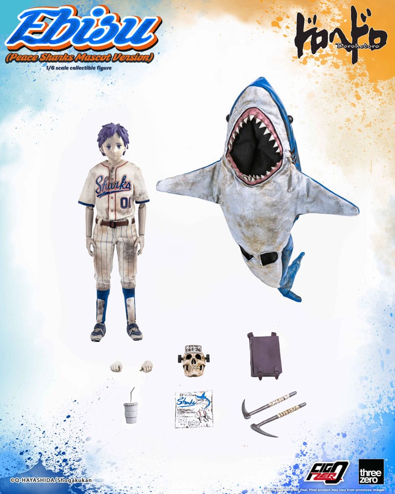 Dorohedoro FigZero Actionfigur 1/6 Ebisu Peace Sharks Mascot Ver. 24 cm