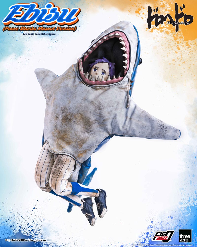 Dorohedoro FigZero Actionfigur 1/6 Ebisu Peace Sharks Mascot Ver. 24 cm