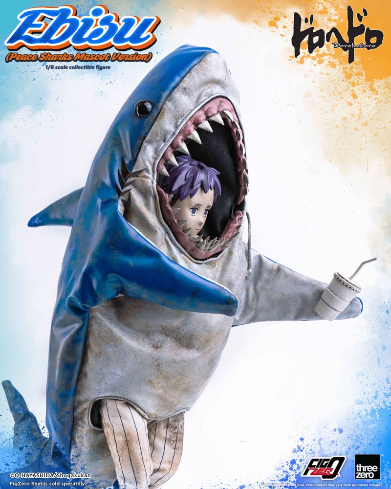 Dorohedoro FigZero Actionfigur 1/6 Ebisu Peace Sharks Mascot Ver. 24 cm