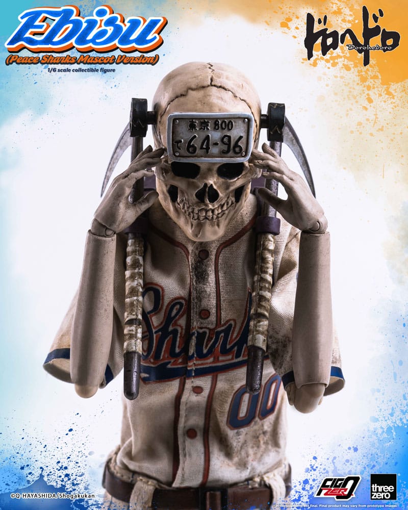 Dorohedoro FigZero Actionfigur 1/6 Ebisu Peace Sharks Mascot Ver. 24 cm