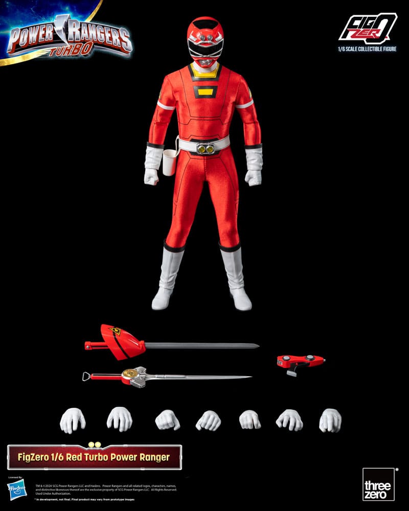 Power Rangers Turbo FigZero Actionfigur 1/6 Red Turbo Power Ranger 30 cm